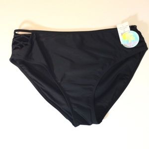 NWT Island Soul Black Bikini Bottom ONLY. Size 2X